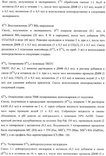 Твердофазное тегирование олигосахаридов: методика для манипуляции с иммобилизированными углеводами (патент 2398237)