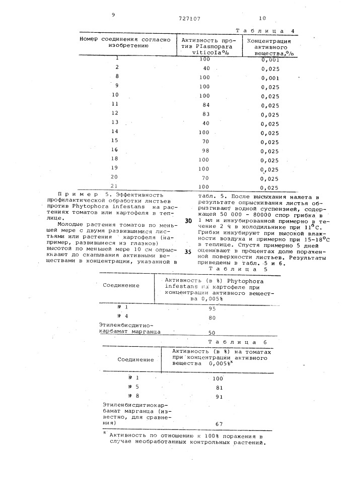 Фунгицидное средство (патент 727107)