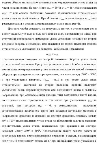 Способ полета в расширенном диапазоне скоростей на винтах с управлением вектором силы (патент 2371354)