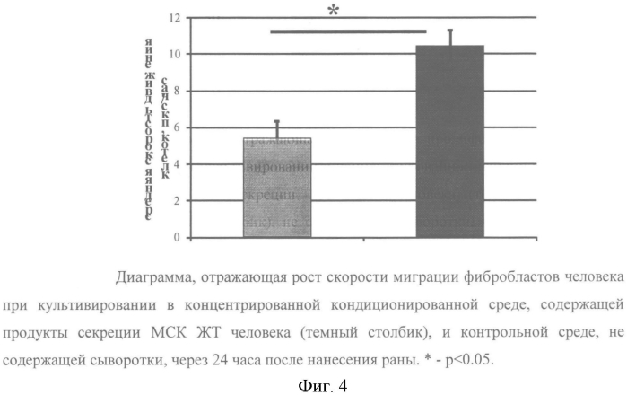 Средство для лечения ожогов и ран на основе цитокинов и факторов роста, секретируемых мезенхимными клетками человека, способ получения средства и способ лечения ожогов и ран (патент 2574017)