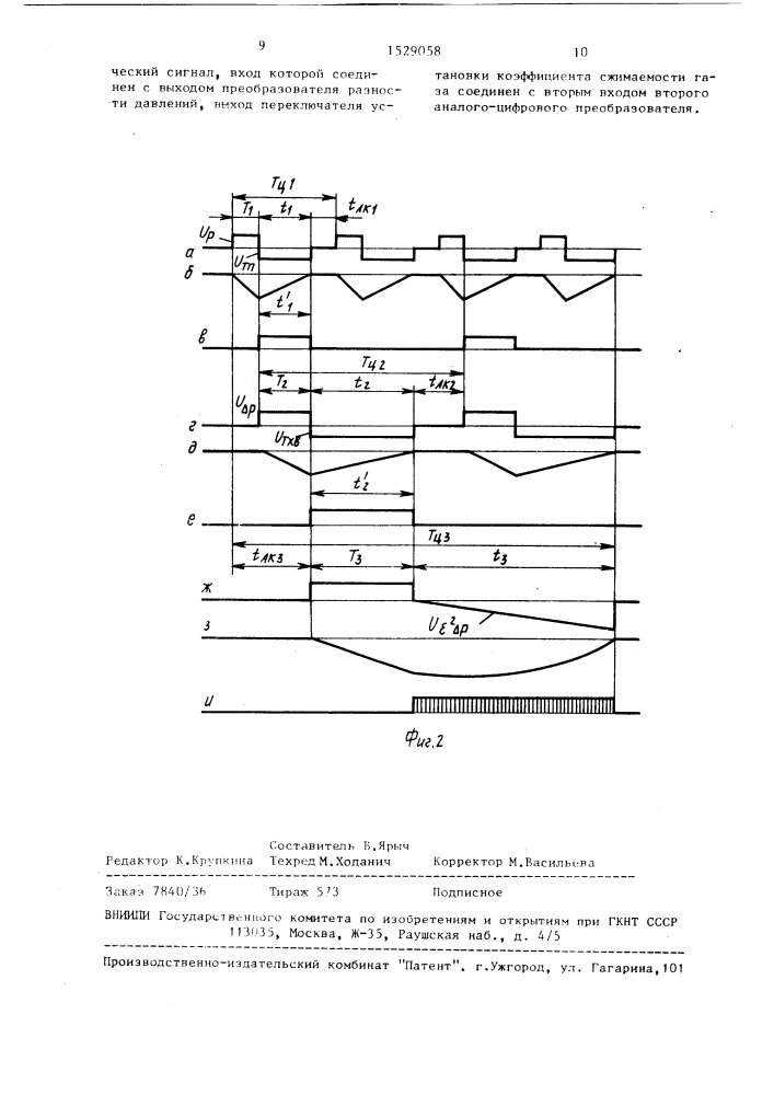 Устройство для измерения параметров парогазовой смеси (патент 1529058)