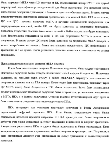 Способ и система идентификации транзакционных счетов и обмена транзакционными сообщениями между сторонами проведения транзакции (патент 2464637)