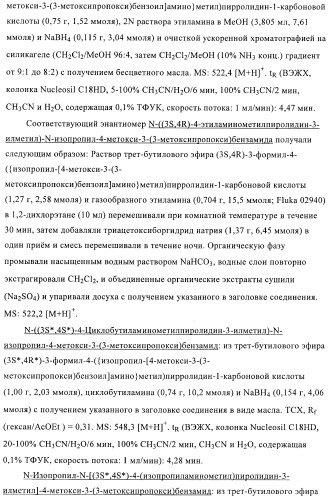 3,4-замещенные производные пирролидина для лечения гипертензии (патент 2419606)