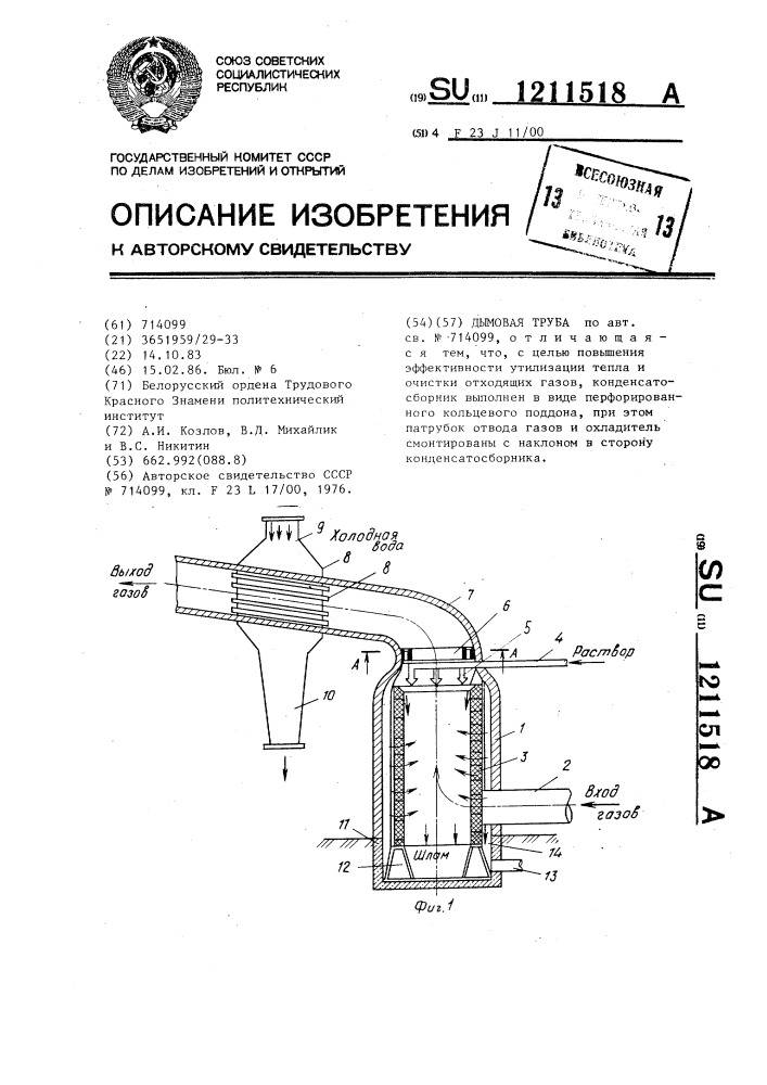 Образец паспорта на дымовую трубу