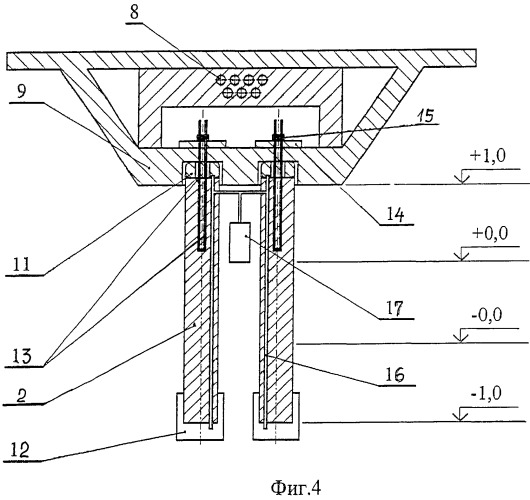 Способ строительства и конструкция эстакад и мостовых переходов в условиях вечной мерзлоты (патент 2513574)