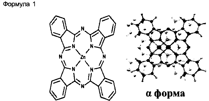Нанонити альфа-формы фталоцианина цинка, обладающие повышенными растворимостью в воде и диспергируемостью в воде, композит альфа-формы нанонитей фталоцианина цинка/фенотиазина и способ их получения (патент 2602698)