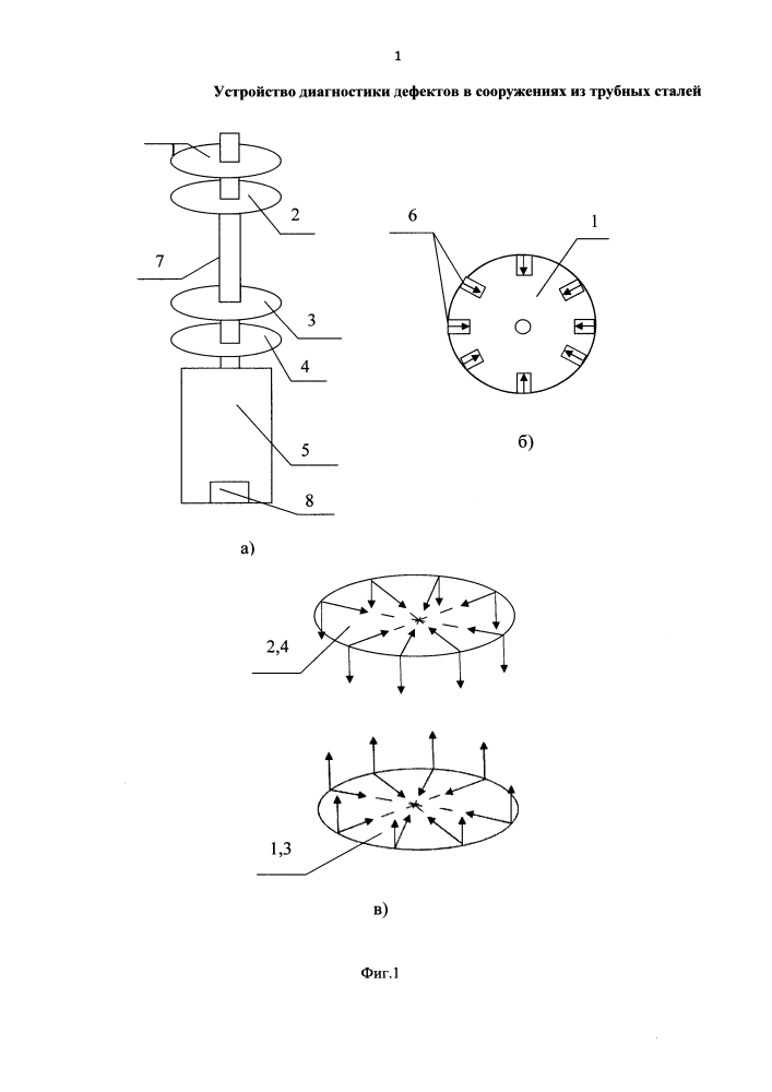 Устройство диагностики дефектов в сооружениях из трубных сталей (патент 2620327)