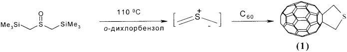 Способ получения 3,4-фуллеро[60]тетрагидротиофена (патент 2342378)