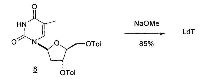 Синтез  -l-2&#39;-дезоксинуклеозидов (патент 2361875)