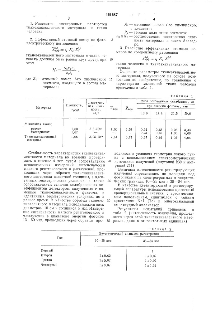 Композиция для получения тканеэквивалентного материала (патент 461687)