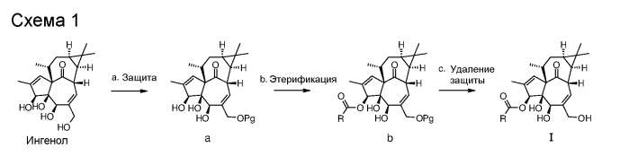 Ингенол-3-ацилаты i (патент 2575349)