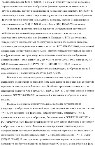 Вирусоподобные частицы, включающие гибридный белок белка оболочки бактериофага ар205 и антигенного полипептида (патент 2409667)