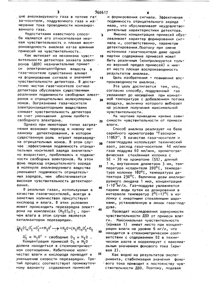 Ионизационный способ анализа (патент 960617)