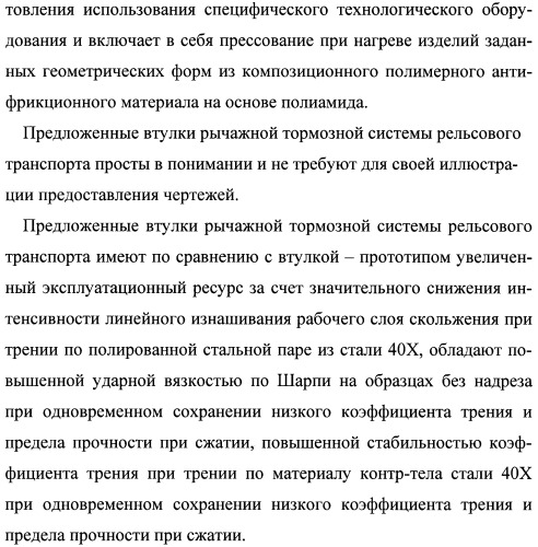 Втулка рычажной тормозной системы рельсового транспорта (патент 2482342)