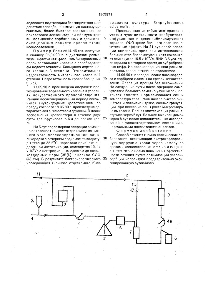 Способ лечения гнойно-септических заболеваний (патент 1805971)