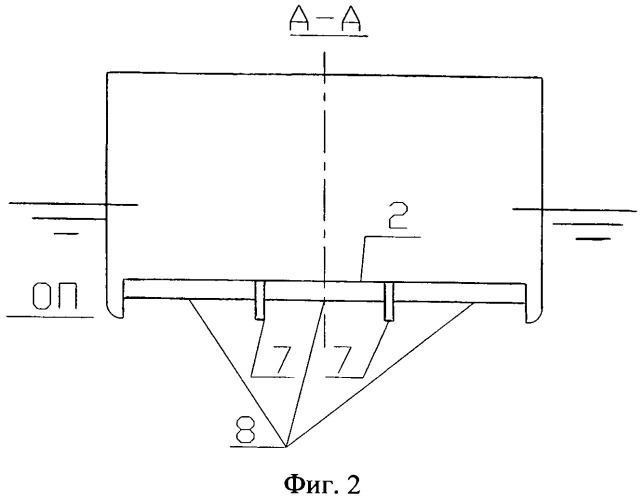 Судно с воздушной каверной на днище (патент 2530905)