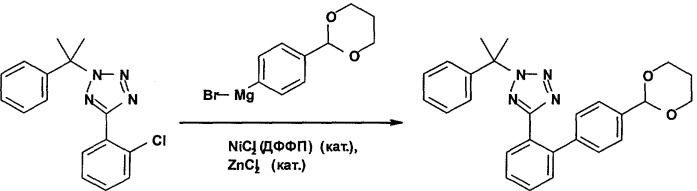 Реакции сочетания, которые могут быть использованы при получении производных (1н-тетразол-5-ил)бифенила (патент 2426728)