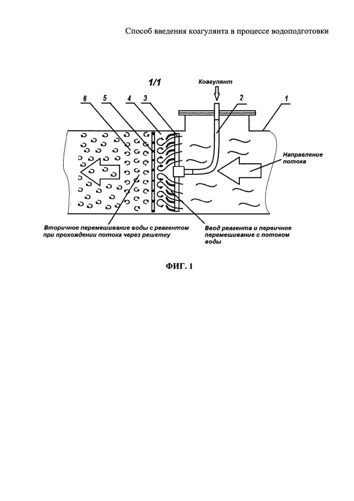 Способ введения коагулянта в процессе водоподготовки (патент 2657903)