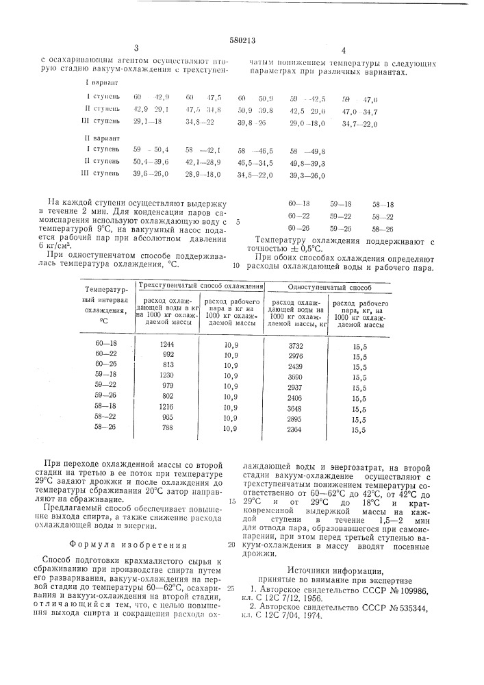 Способ подготовки крахмалистого сырья к сбраживанию при производстве спирта (патент 580213)