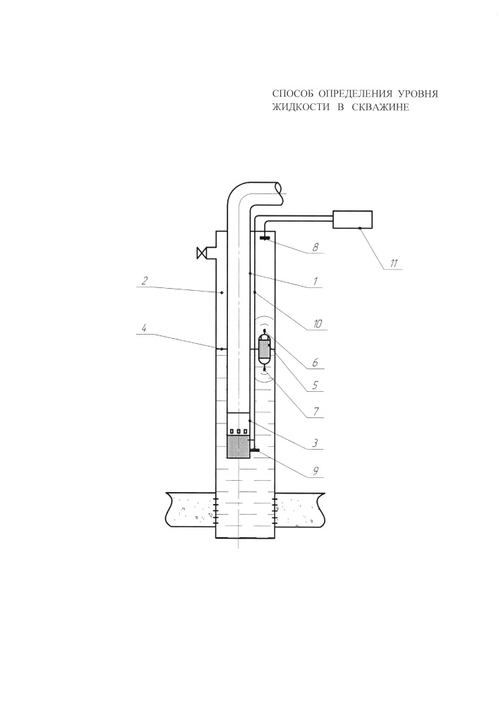 Способ определения уровня жидкости в скважине (патент 2612704)