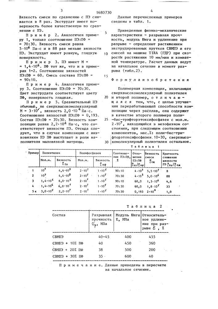 Полимерная композиция (патент 1680730)