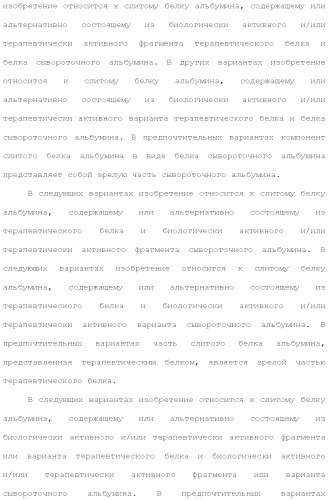 Слитые белки альбумина (патент 2369404)
