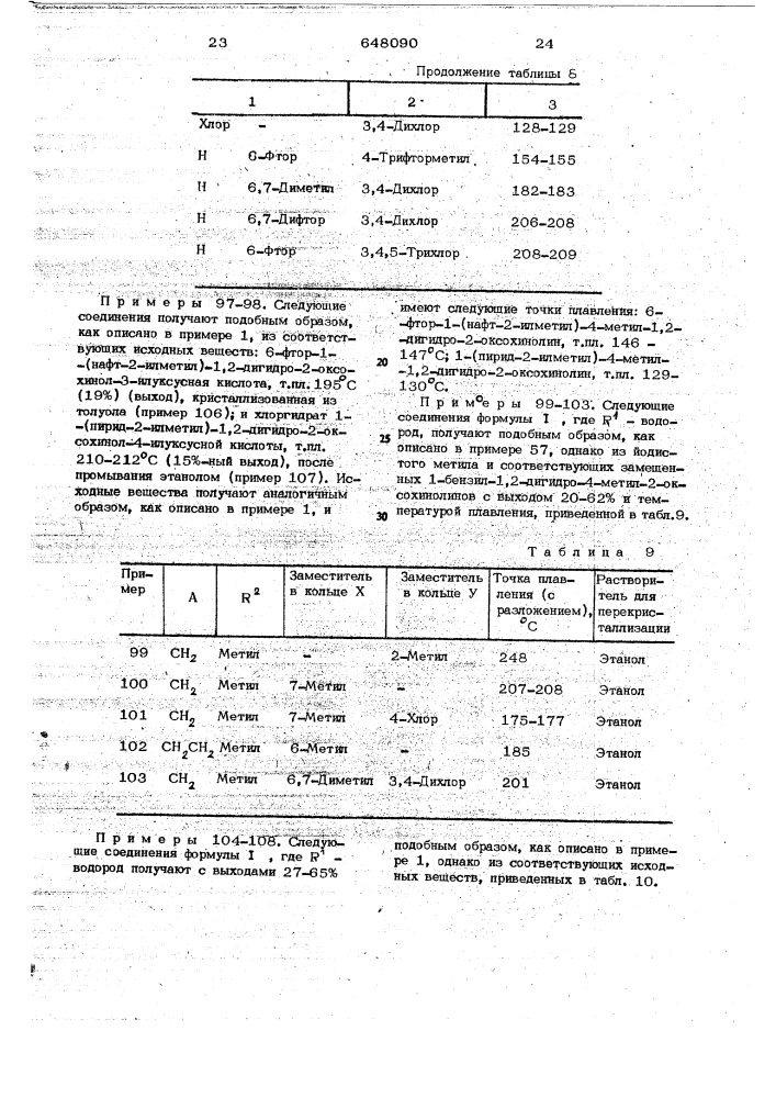 Способ получения хинолоновых производных или их солей (патент 648090)