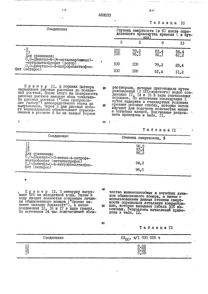 Инсектицид,акарицид и фунгицид (патент 482033)
