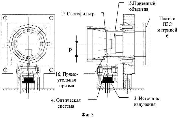 Оптико-электронное устройство для дистанционного обнаружения систем скрытого видеонаблюдения (патент 2308746)