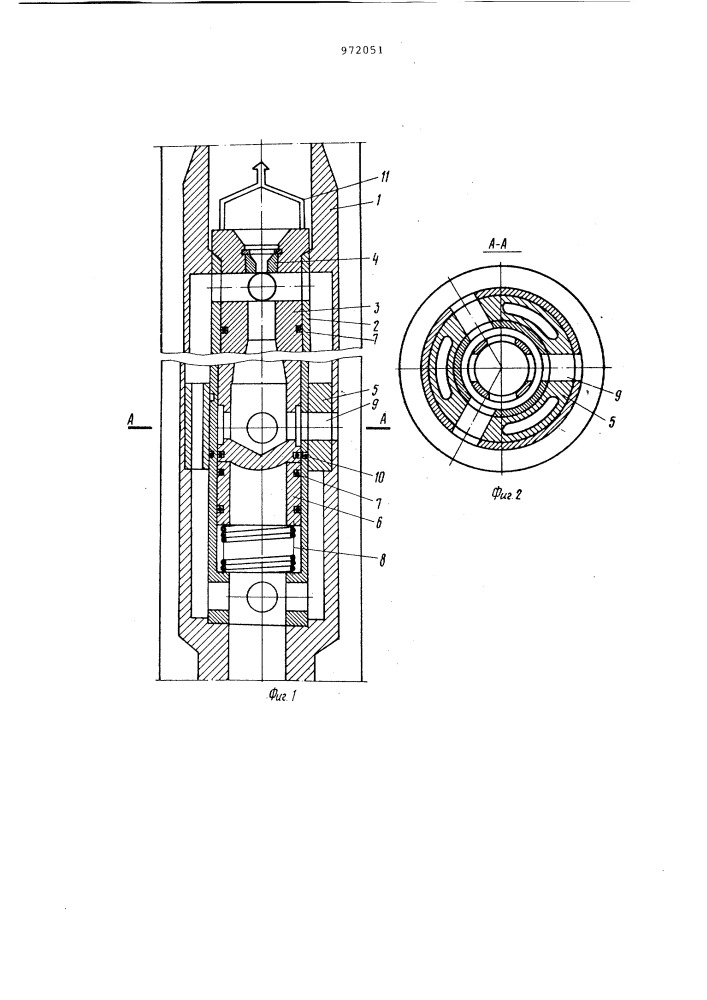 Устройство для откачки жидкости из пласта (патент 972051)