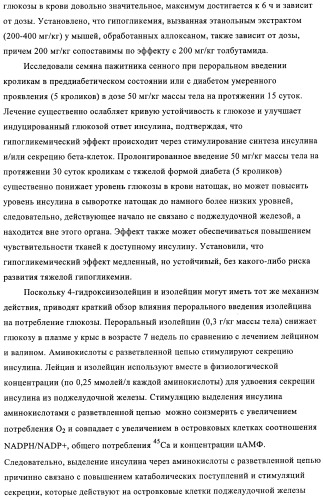 Способ и композиция для улучшения с помощью питания регуляции глюкозы и действия инсулина (патент 2421076)