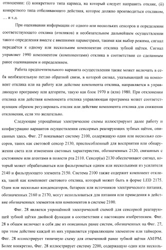 Сенсорные реагирующие электрические зубные щётки и способы использования (патент 2388430)