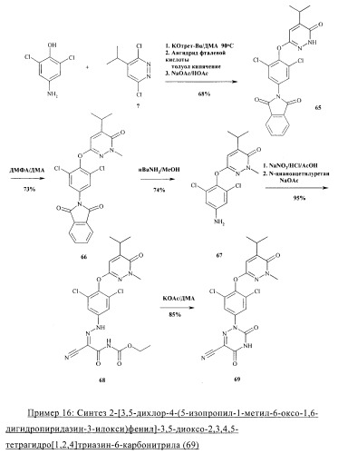 Производные пиридазинона в качестве агонистов рецептора тиреоидного гормона (патент 2379295)
