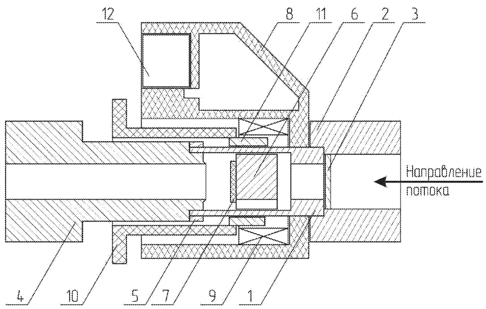 Клапан запорный с электромагнитным управлением газовый (патент 2638122)