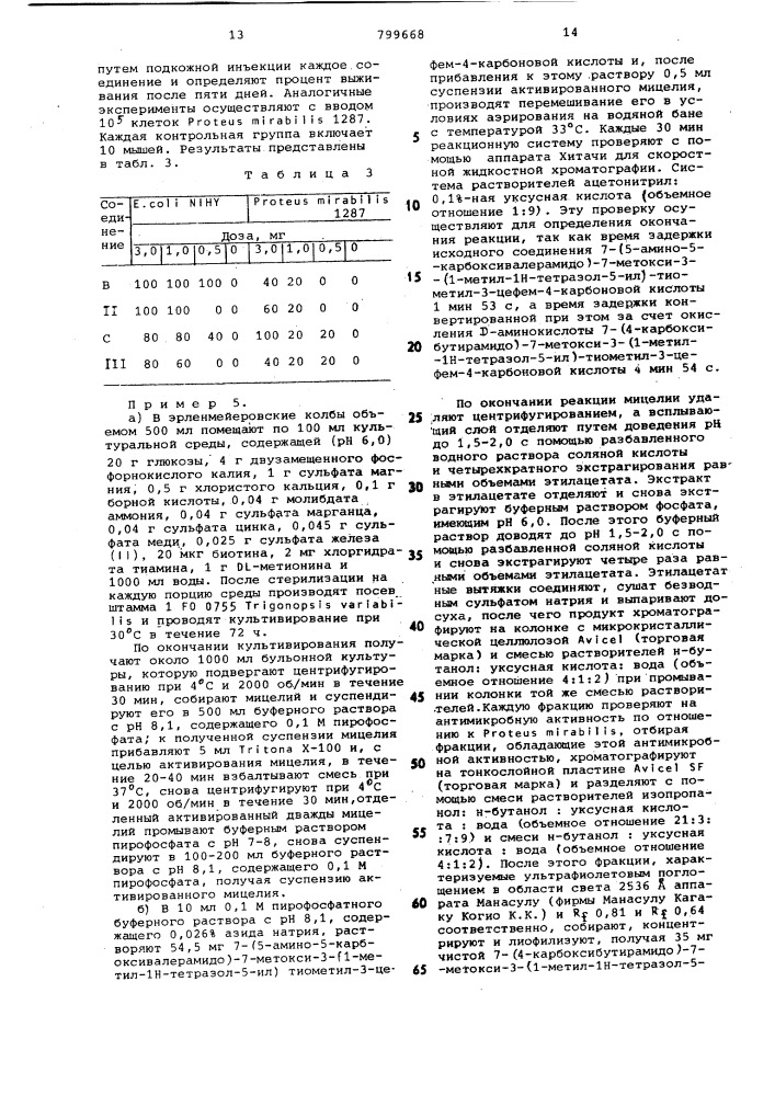 Способ получения 7-метоксицефалоспори-hob или их солей (патент 799668)