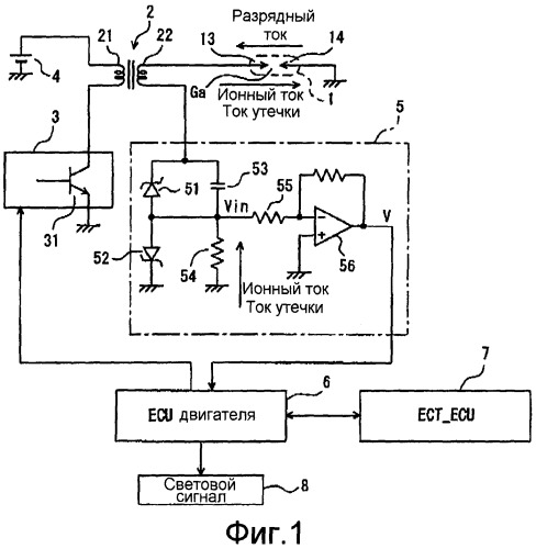 Устройство зажигания двигателя внутреннего сгорания (патент 2367813)