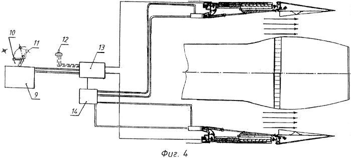 Устройство реверса-нейтрализатора тяги двухконтурного турбореактивного двигателя самолета-амфибии (патент 2494272)