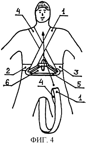 Способ крепления спасательного пояса на спасаемом человеке (патент 2391124)