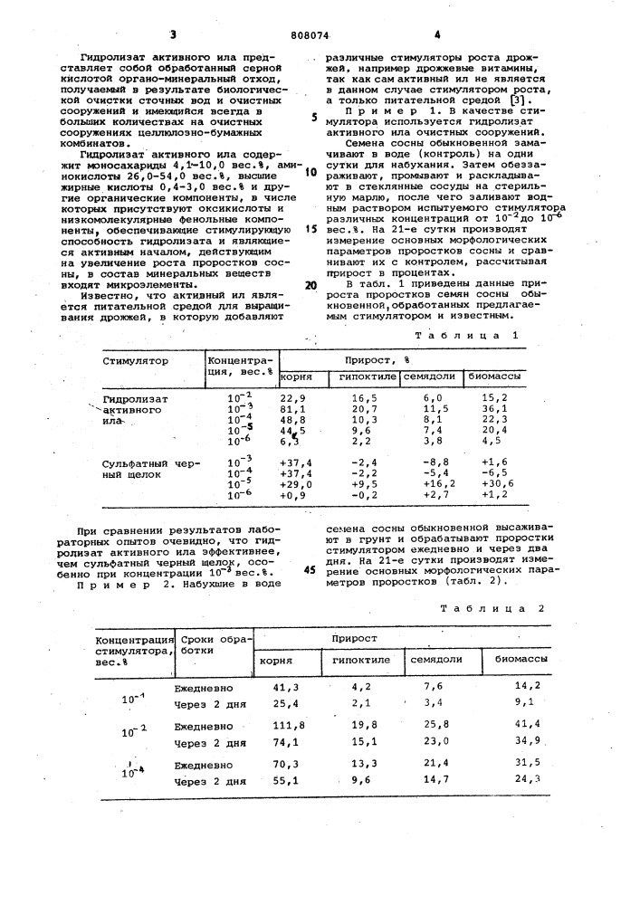 Стимулятор роста сосны (патент 808074)