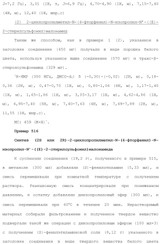 Новое сульфонамидное производное малоновой кислоты и его фармацевтическое применение (патент 2462454)