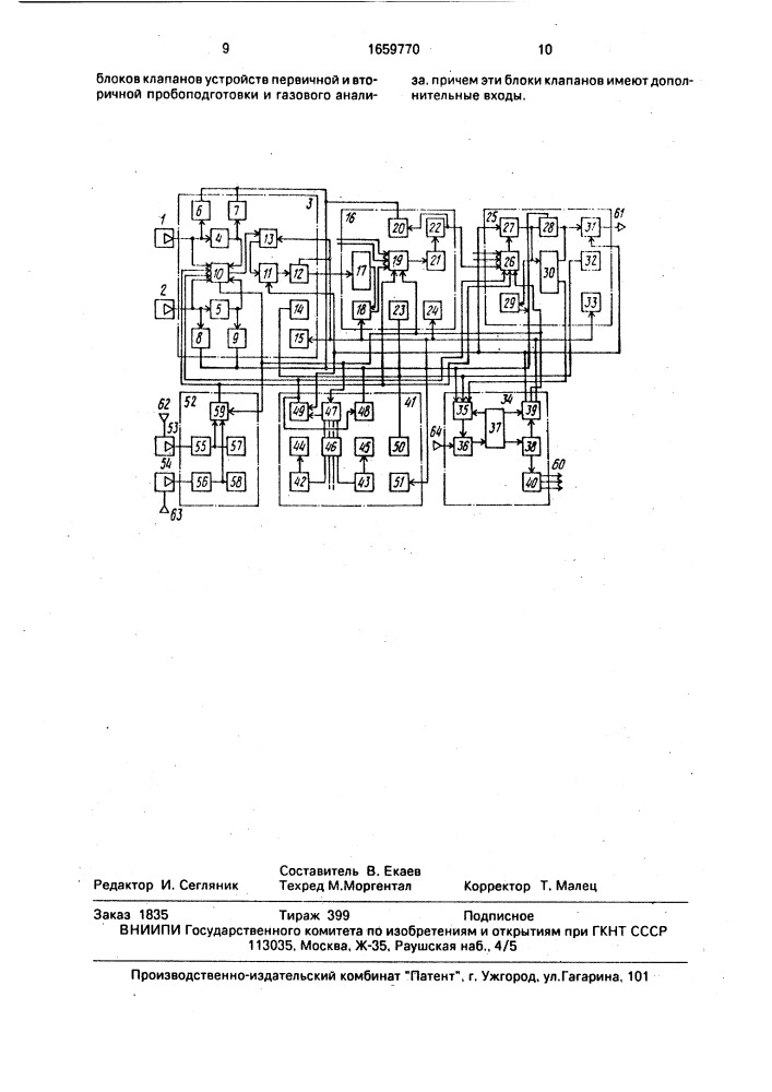 Газоаналитическая система (патент 1659770)