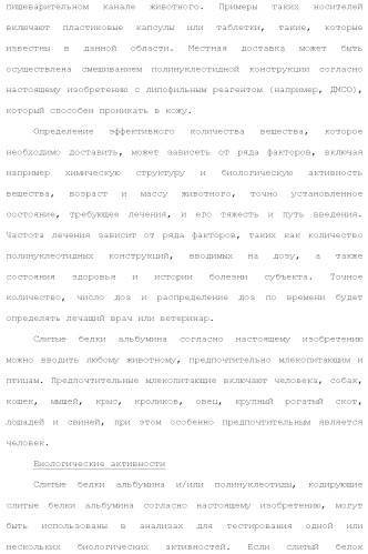 Слитые белки альбумина (патент 2369404)