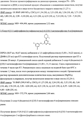 Производные морфолинопиримидина, полезные для лечения пролиферативных нарушений (патент 2440349)