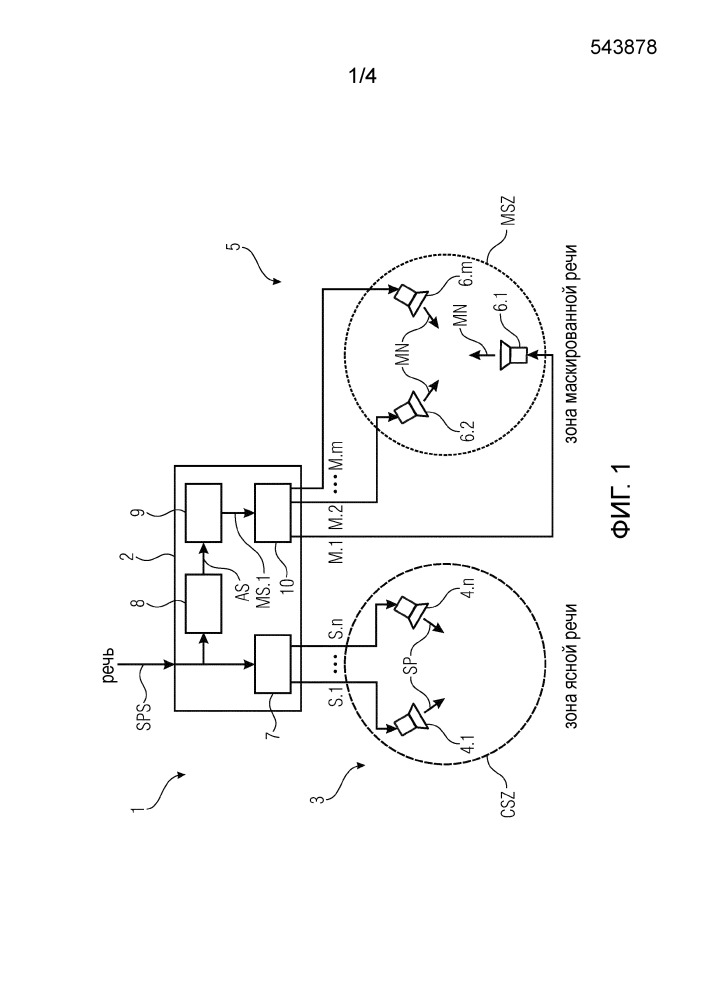 Устройство для воспроизведения речи, выполненное с возможностью маскировки воспроизводимой речи в зоне маскированной речи (патент 2666675)