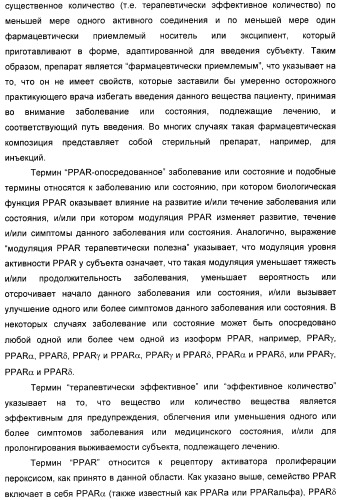 Соединения, активные в отношении ppar (рецепторов активаторов пролиферации пероксисом) (патент 2419618)