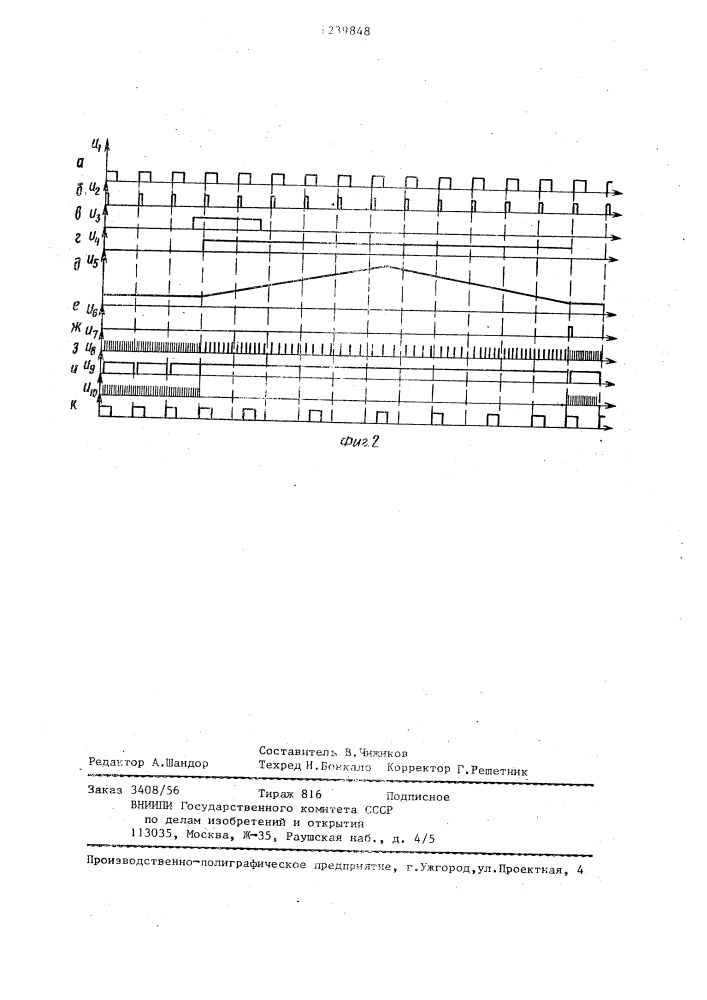 Устройство для формирования импульсов (патент 1239848)