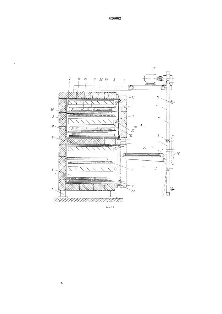Установка для термостатирования многослойных стекол (патент 626062)
