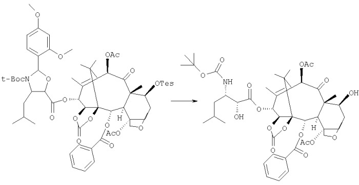 Способ получения производных таксана (патент 2275365)
