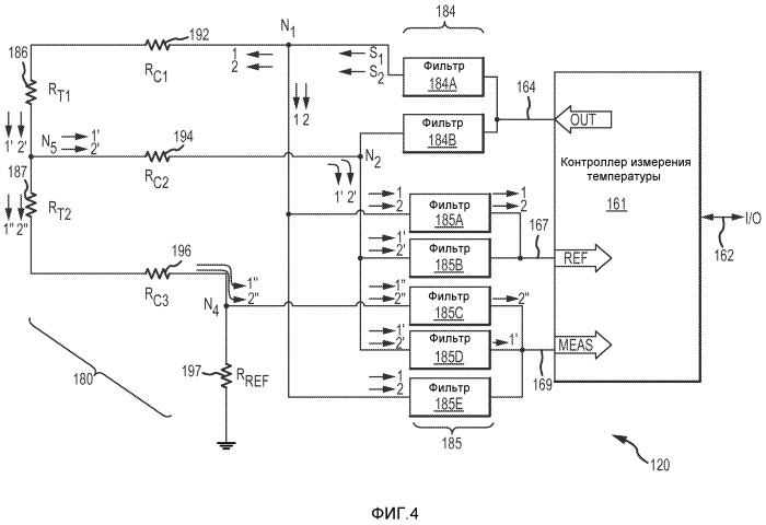 Система с множественными температурными датчиками (патент 2535637)