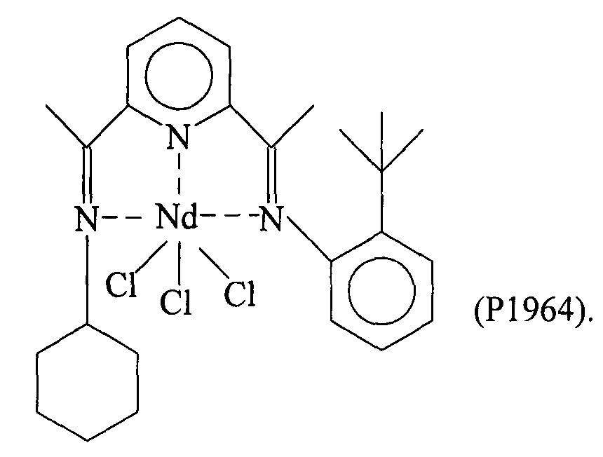 Бис-имин пиридиновый комплекс лантанидов, каталитическая система, содержащая указанный бис-имин пиридиновый комплекс, и способ (со) полимеризации конъюгированных диенов (патент 2616005)